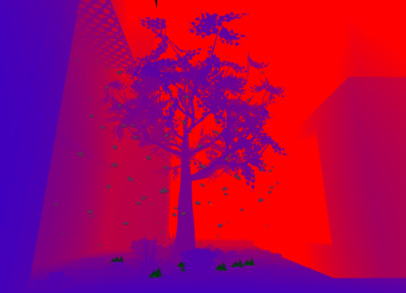 Distance gradient debug view